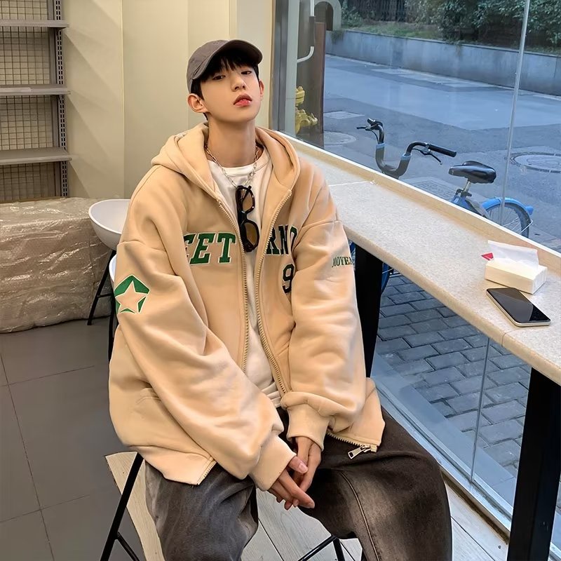 Áo Hoodie Nam Áo Khoác Có Mũ Trùm In Chữ Thời Trang Hàn Quốc Dành Cho unisex áo khoác hoodie hoodie nữ form rộng