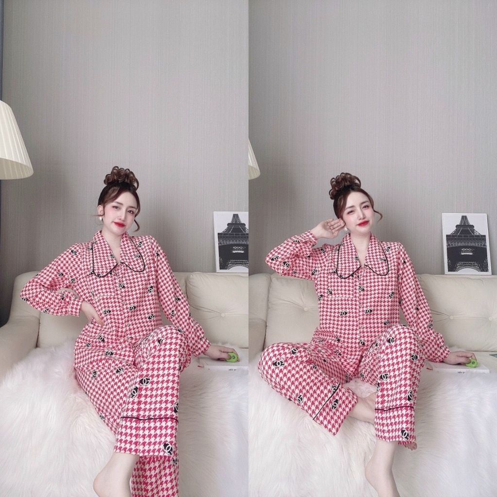 Đồ ngủ Pijama , Đồ ngủ Nữ Dễ Thương Lụa Cao Cấp mềm mịn &lt; 60Kg