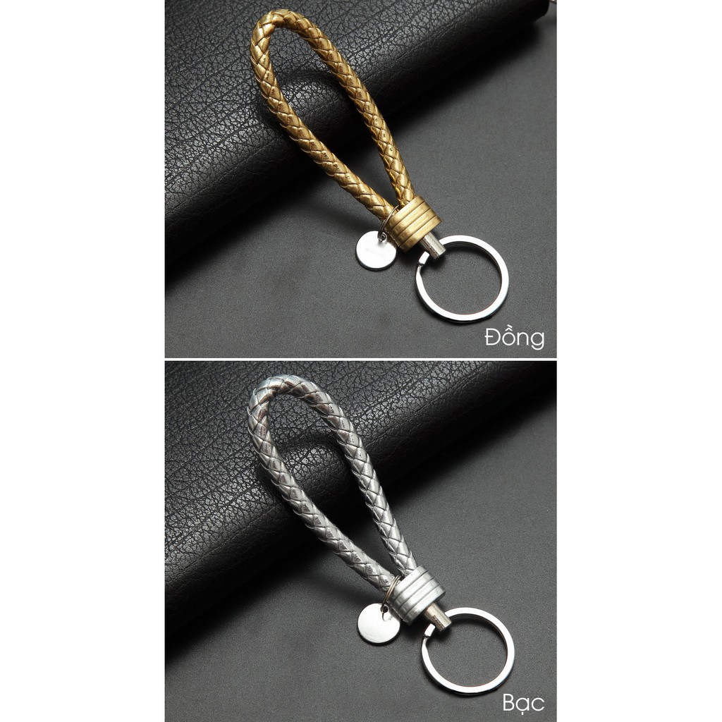 Móc Khóa Dây Xỏ Ngón Tay Màu Trơn