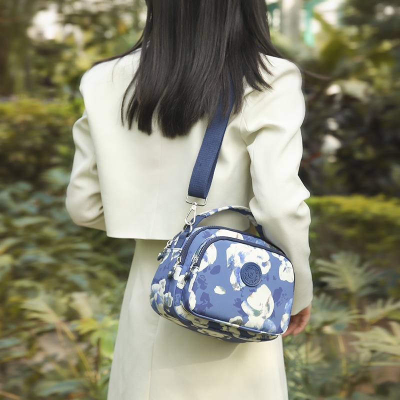 Túi Đeo Một Bên Vai Nhiều Ngăn Màu Sắc Có Khóa Kéo Dành Cho Nữ