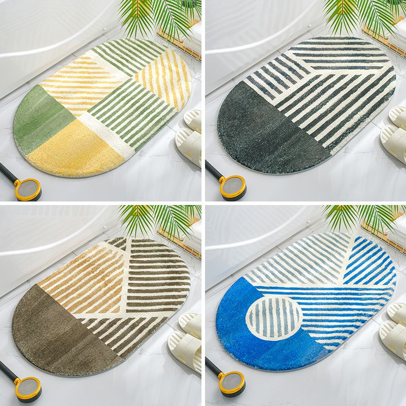 Thảm Chùi Chân Chống Trượt Hình Oval Thấm Hút Tốt