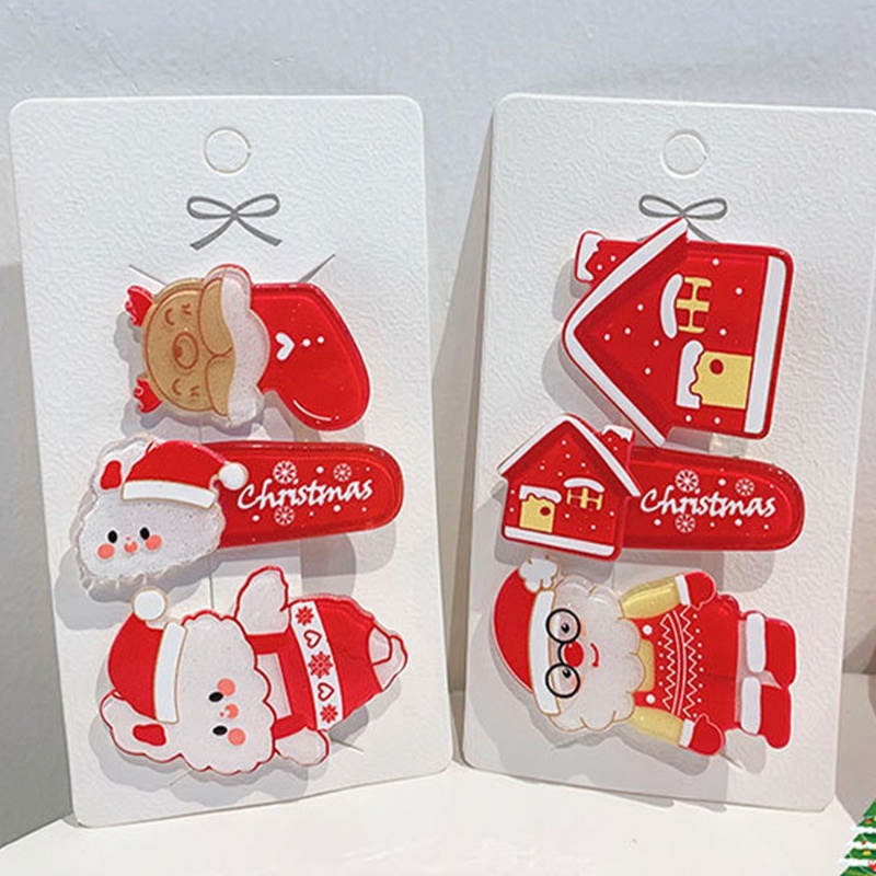 Kẹp Tóc Trang Trí Giáng Sinh / Năm Mới Hình Chú Gấu