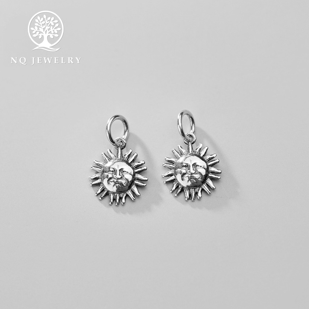 Charm bạc hình mặt trời treo - NQ Jewelry