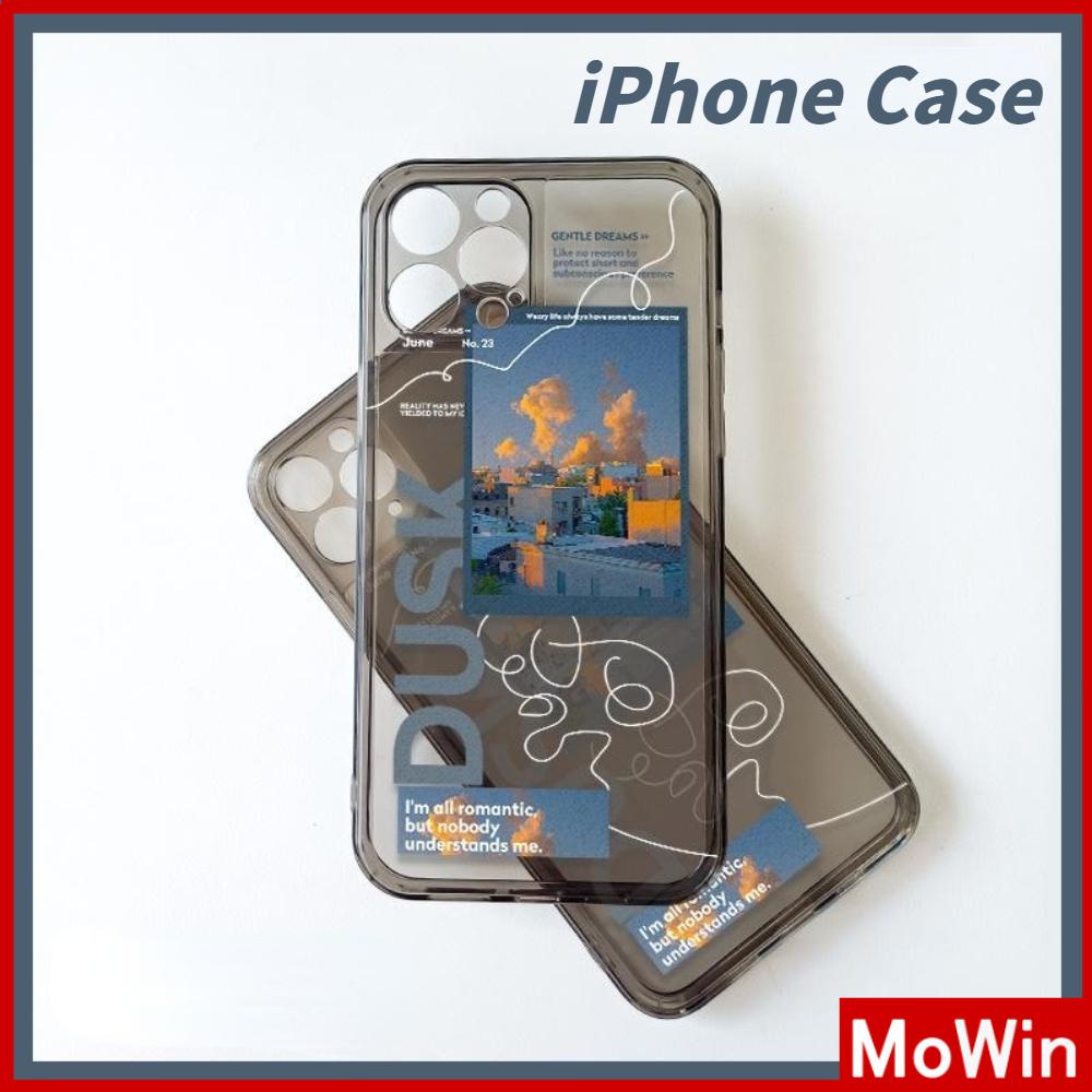 Ốp Điện Thoại Silicon Mềm Trong Suốt Viền Vuông Bảo Vệ Camera Chống Sốc Cho iPhone 13 Pro Max 12 Pro Max 11 7Plus