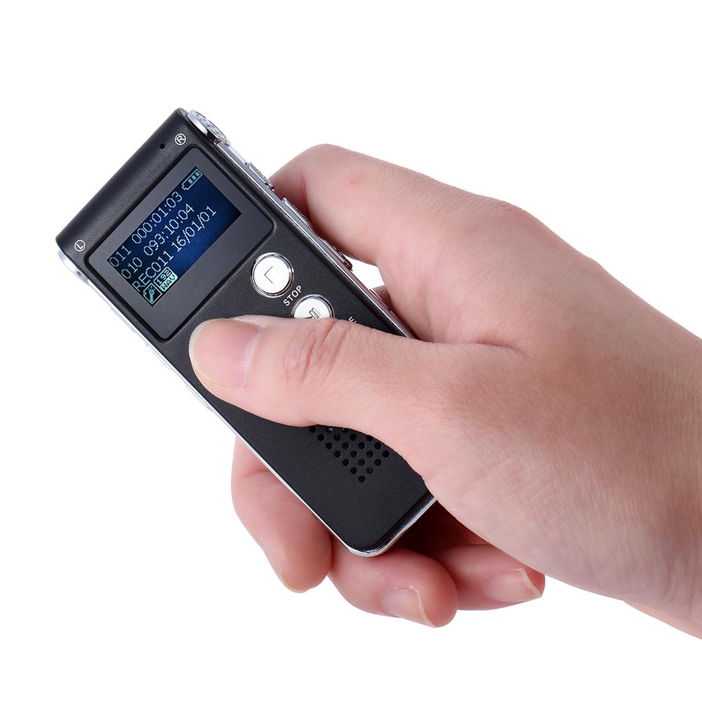 Situ Audio Recorder SK-012 8GB Smart Voice Audio Dictaphone MP3 Music Player Sound Recording Long Record Time about 280 hours Powerful magnet Clip LED Light