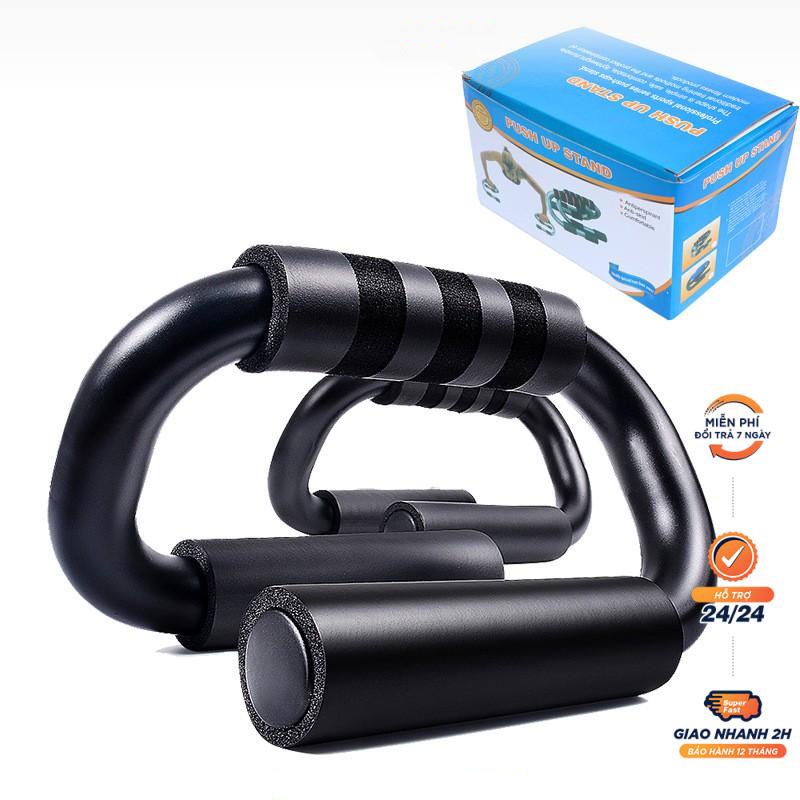 Dụng Cụ Tập Chống Đẩy Chữ S 1 Bộ 2 Cái Hít Đất Tập Tại nhà, Hỗ Trợ Tập Toàn Thân