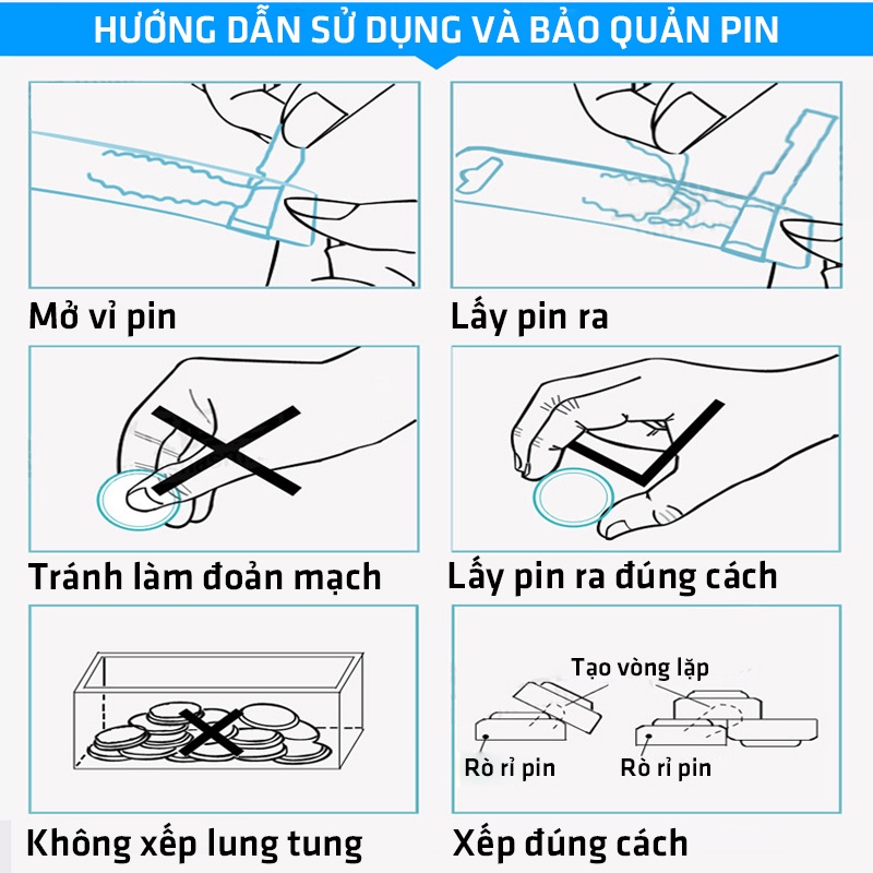 Vỉ 5 Viên Pin Cúc Áo CR1220 Doublepow 3V Lithium Pin Đồng Hồ