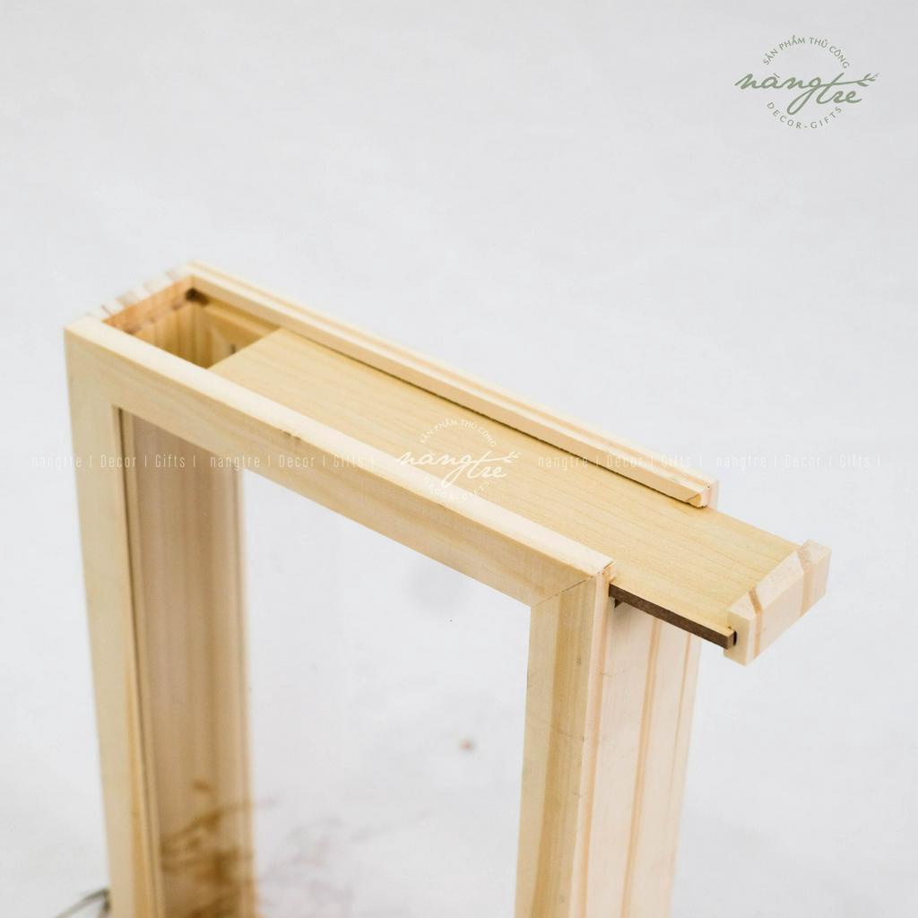 Hộp Gỗ Nghi Thức Rót Cát  ngày cưới- Box sand
