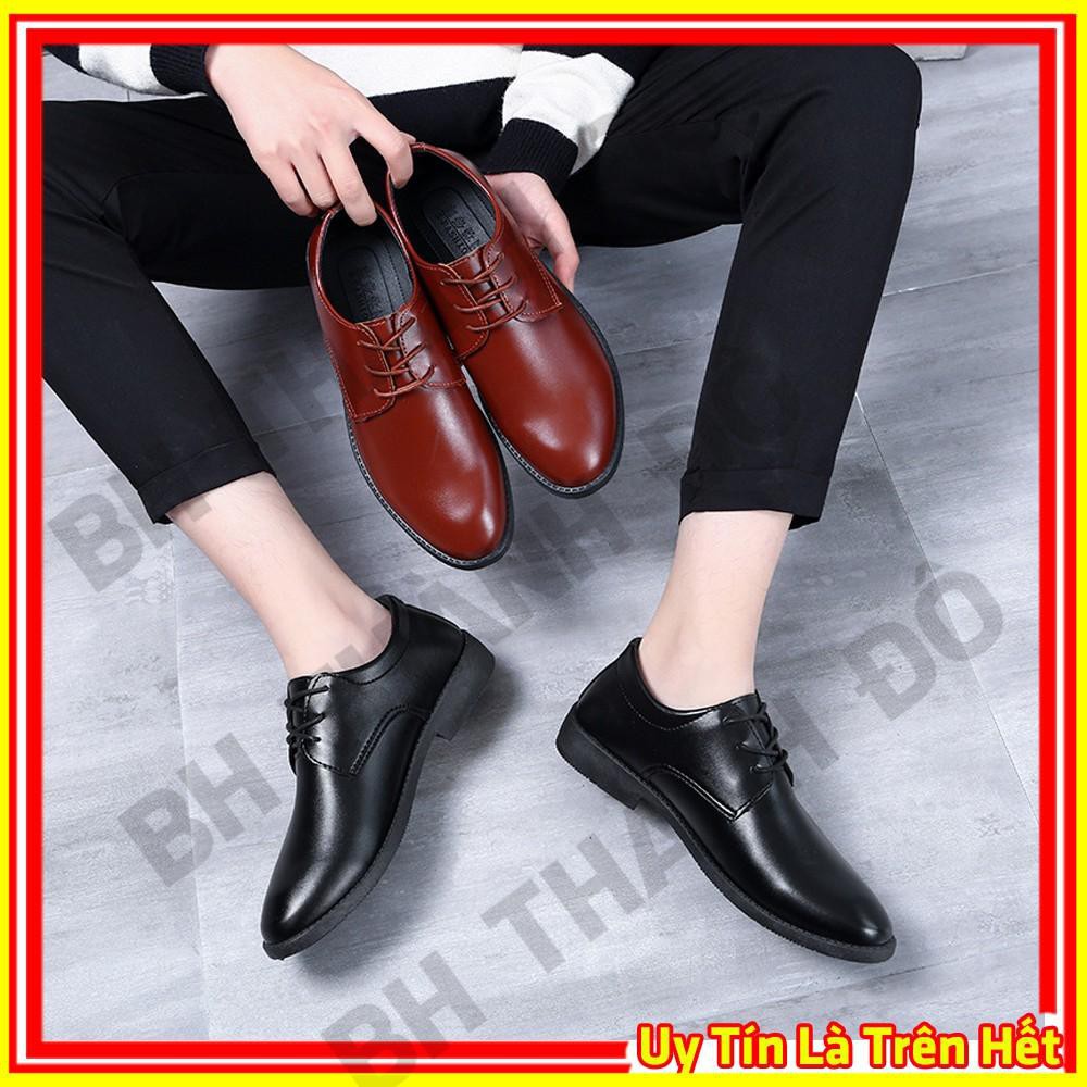 Giày Da Công Sở Nam Đế Mềm Đi Làm Đi Chơi Du Lịch, Giầy Tây Đi Mùa Xuân Hạ Thu Đông Thời Trang Hàn Quốc Đẹp P69 BHTĐ