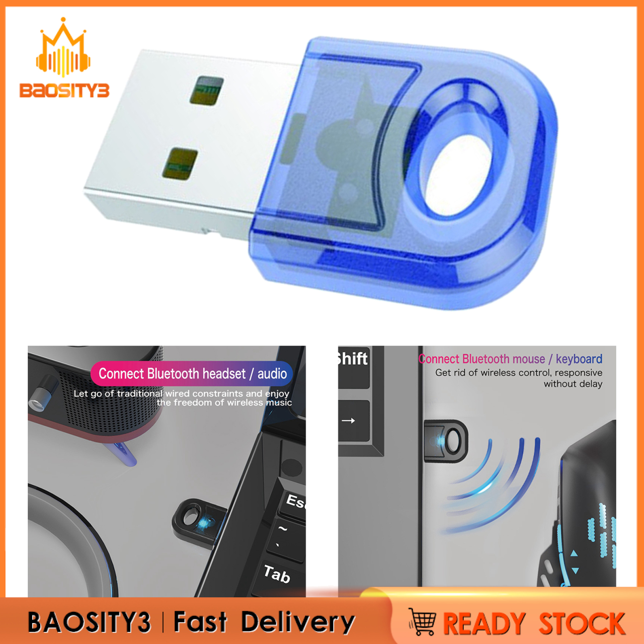 Usb Bluetooth 5.0 Dongle Cho Windows 7 8 10 Pc Laptop | BigBuy360 - bigbuy360.vn