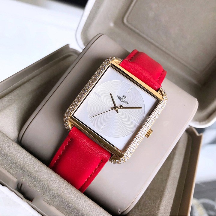 Đồng hồ nữ SRWATCH SL2203.4302 mặt Sapphire đính đá dễ phối đồ và làm sáng da nổi bậ