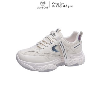 [Mã WABRMH99 giảm 12% đơn 99K]Giày thể thao nữ giayBOM Warriors đế cao 5 cm B1266