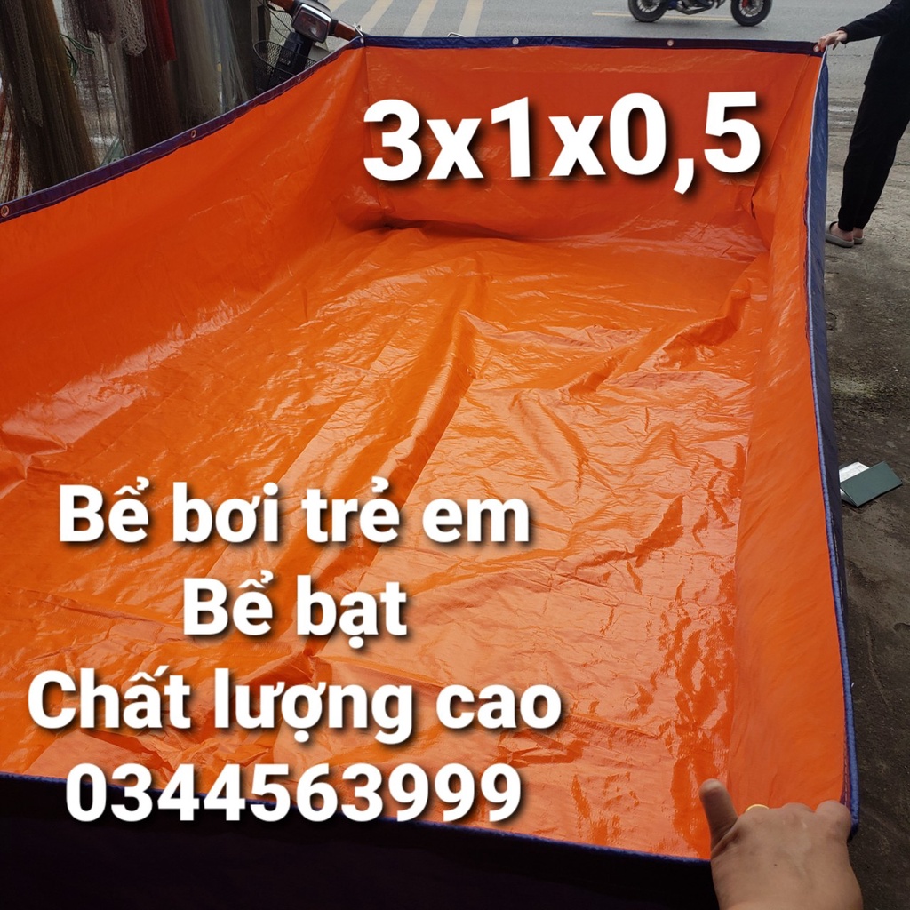 Bể bơi cho trẻ em, bạt dày cao cấp,  kích thươc 2x1x0,5 - 2x1x1 - 2x2x1 - 2x2x0,5 - 3x2x1 - 3x2x0,5  - 4x2x1 - 4x2x0,5