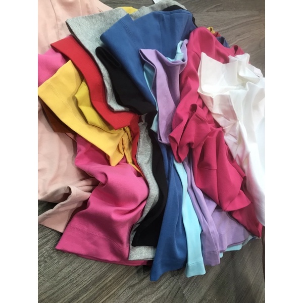 Áo thun nữ croptop dài suông,cotton,supima,dài áo 50-53cm_hàng XK