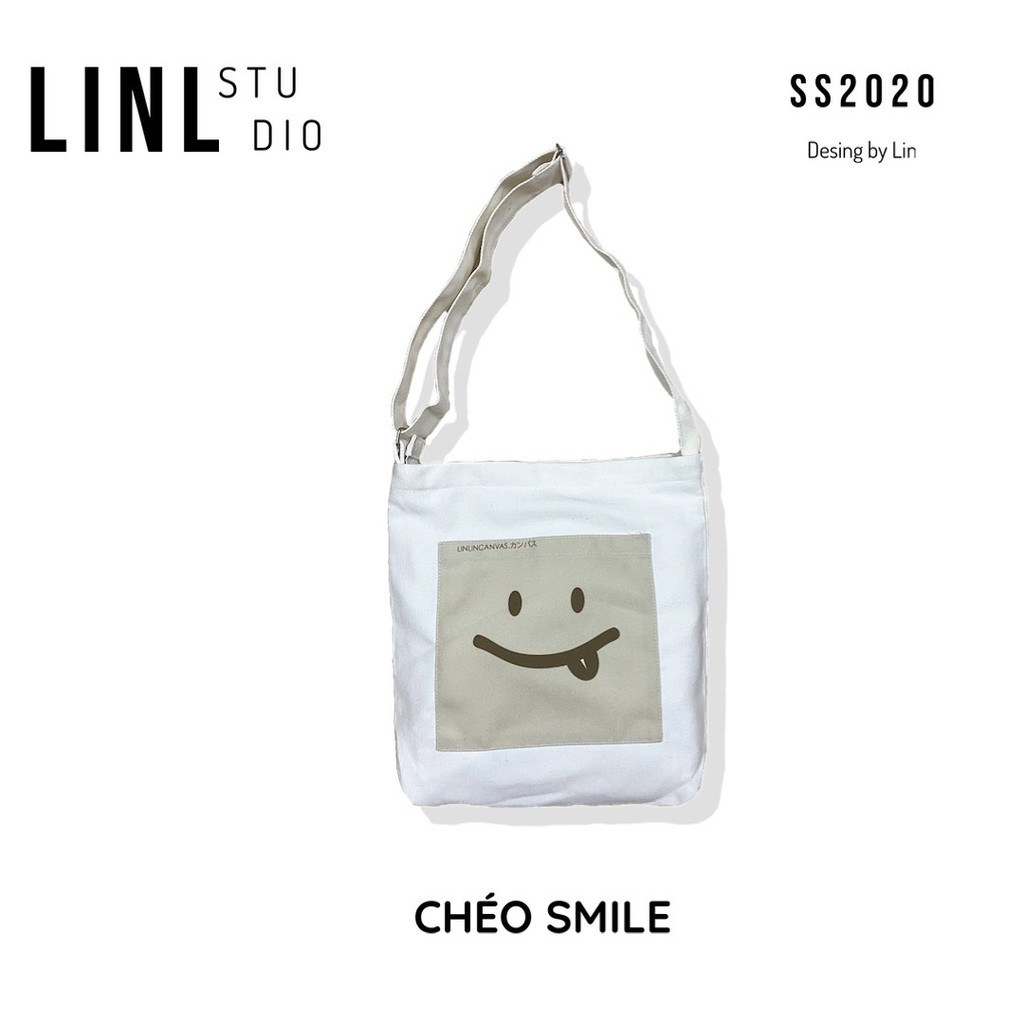 [Mã WABRBAGS giảm 20K đơn 99K] LINLINCANVAS - Chéo smile