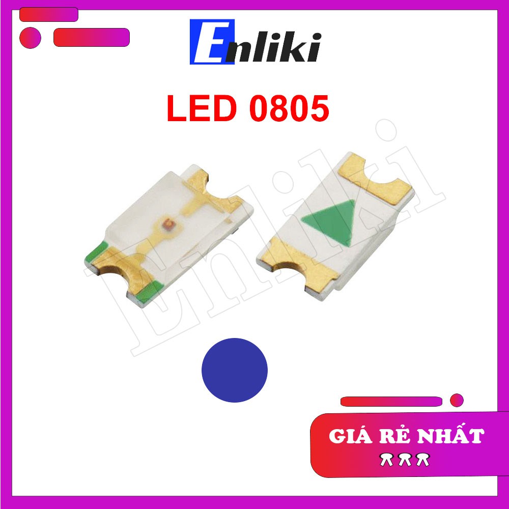 Led dán 0805 màu xanh dương (10 Chiếc)