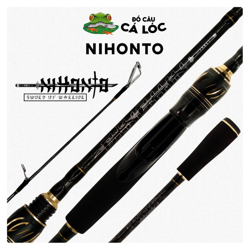 Cần câu Nihonto 272RF-2 (gắn máy đứng) - lure mồi giả cá lóc chẽm