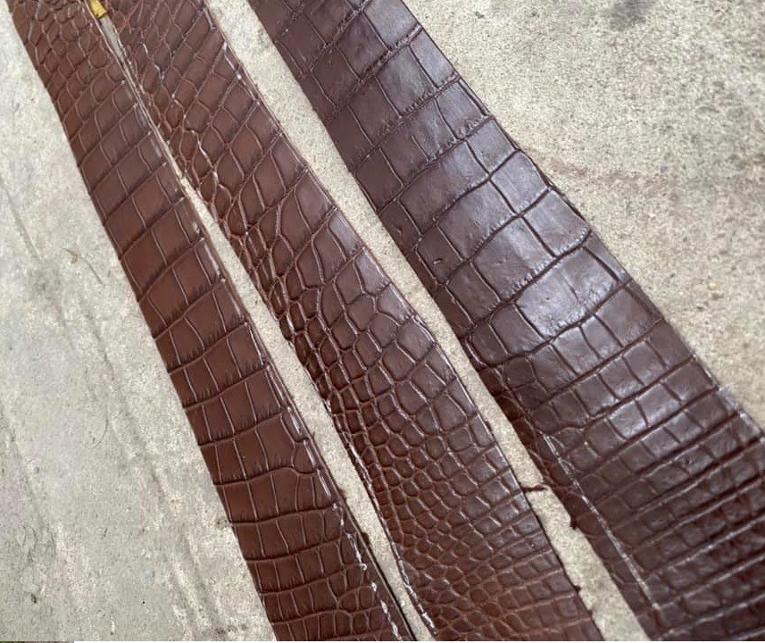 Phôi dây lưng da, ví cá sấu cao cấp chuyên làm đồ da thủ công - Nguyên liệu làm handmade