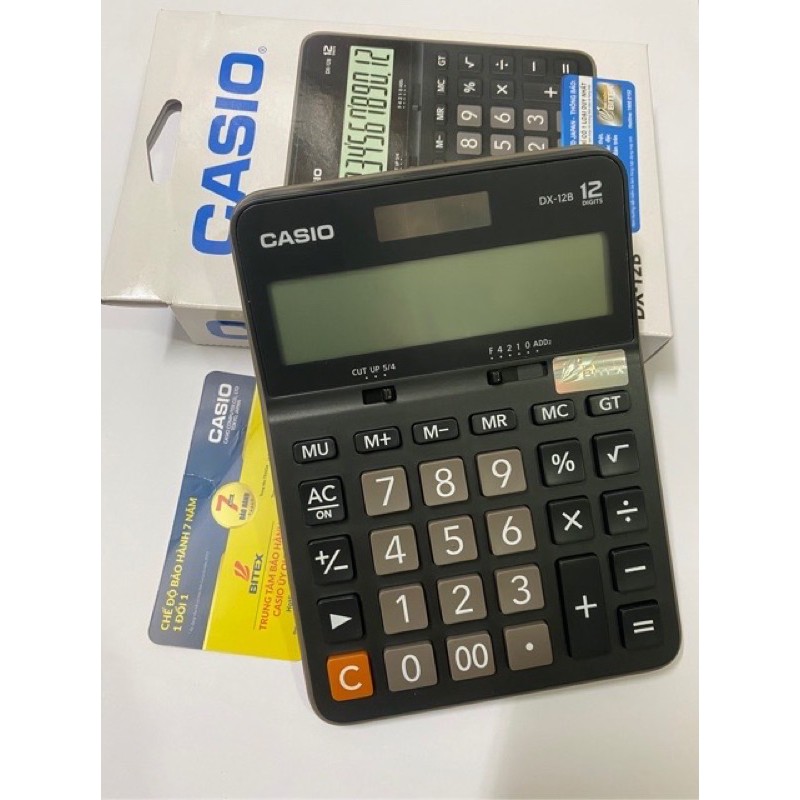 Máy tính Casio DX 12B chính hãng.