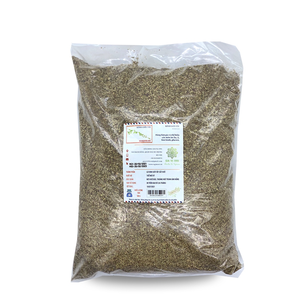 Lá kinh giới Tây lá thơm gia vị món Âu mỳ Ý Majoram Enko nhập khẩu Thổ Nhĩ Kỳ 100g 300g 500g FENNC