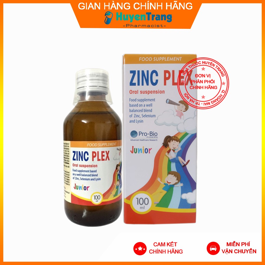 ZinC Plex - Bổ sung Kẽm, Lysin Trẻ hết biếng ăn, hỗ trợ tăng đề kháng