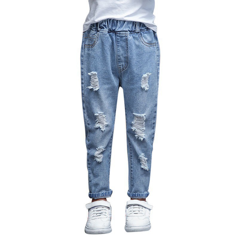 Quần Denim Lưng Thun Cho Bé