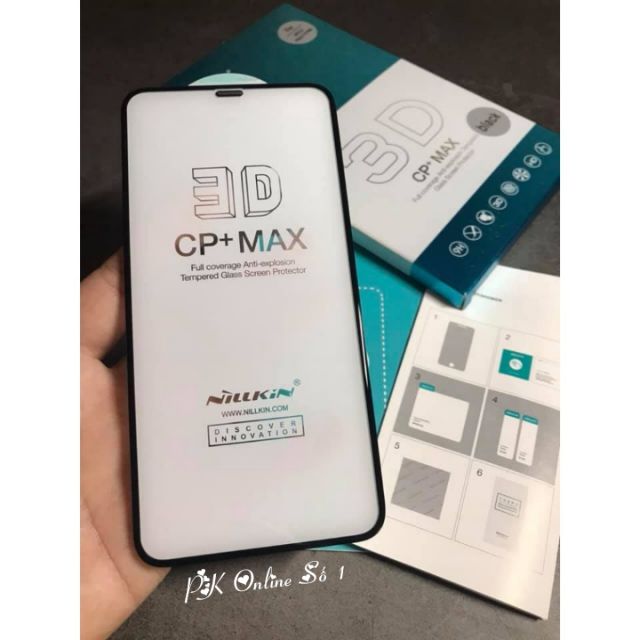 Kính cường lực full màn Nillkin 3D CP+ MAX cho iphone 11, 11 pro, 11 pro max, 7plus/8plus X/Xs Xr và Xs Max