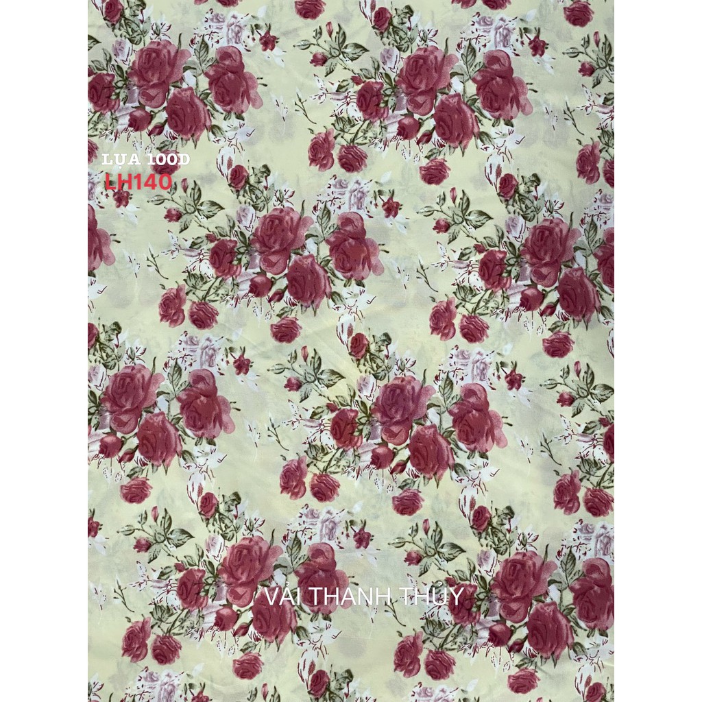 VẢI LỤA 100D HOA NHÍ - DÒNG VẢI THÔNG DỤNG - 1 MÉT X 1M5