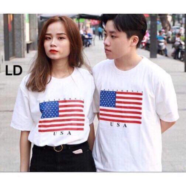 1 áo CỜ MỸ USA ..