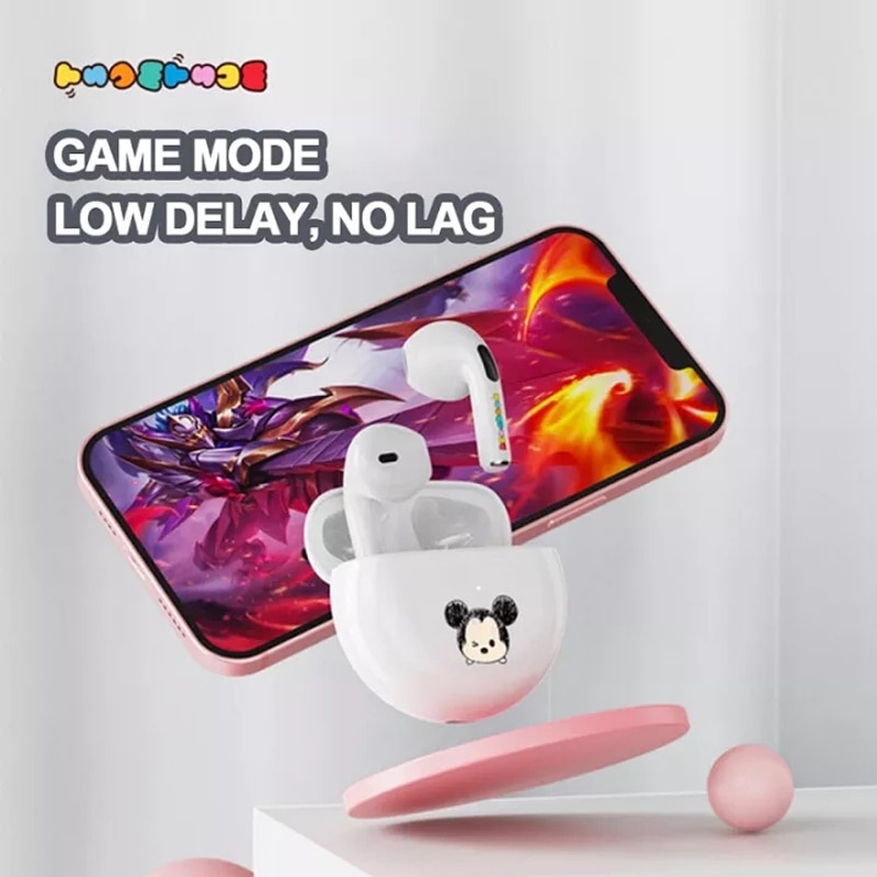 Tai nghe nhét tai disney Pro 6 bluetooth không dây âm thanh hifi có micro màn hình hd 5.2