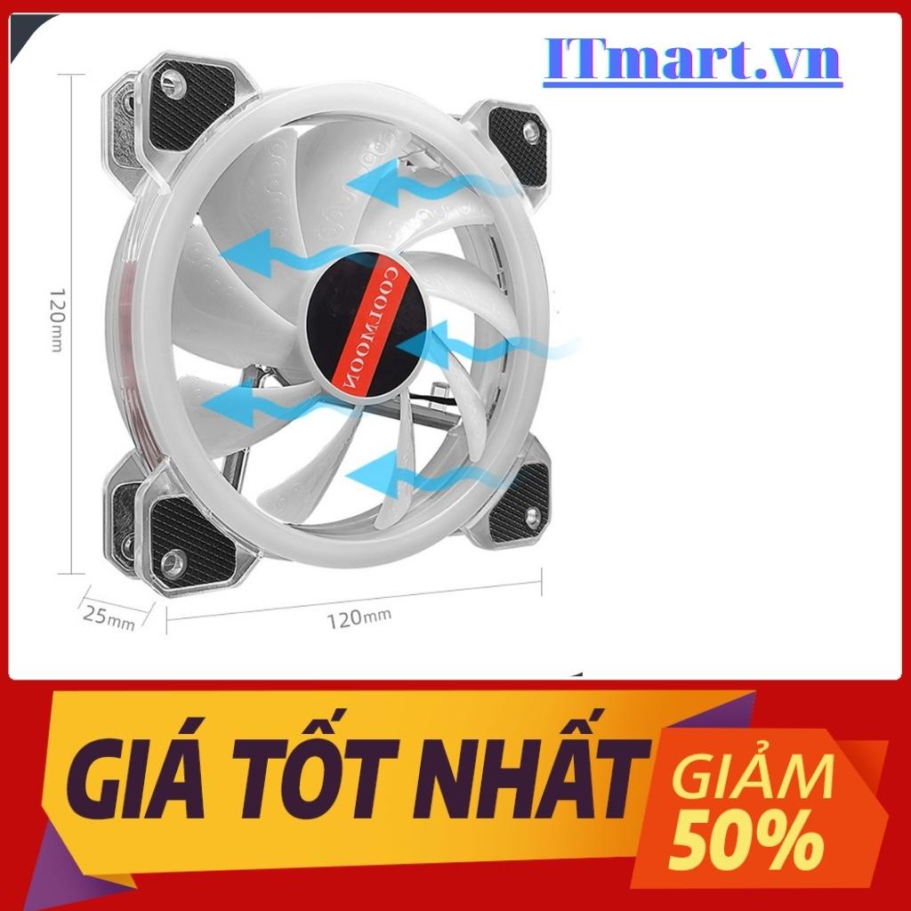 Quạt Tản Nhiệt, Fan Led ARGB Coolmoon K5 &amp; Bộ Hub Coolmoon + điều khiển