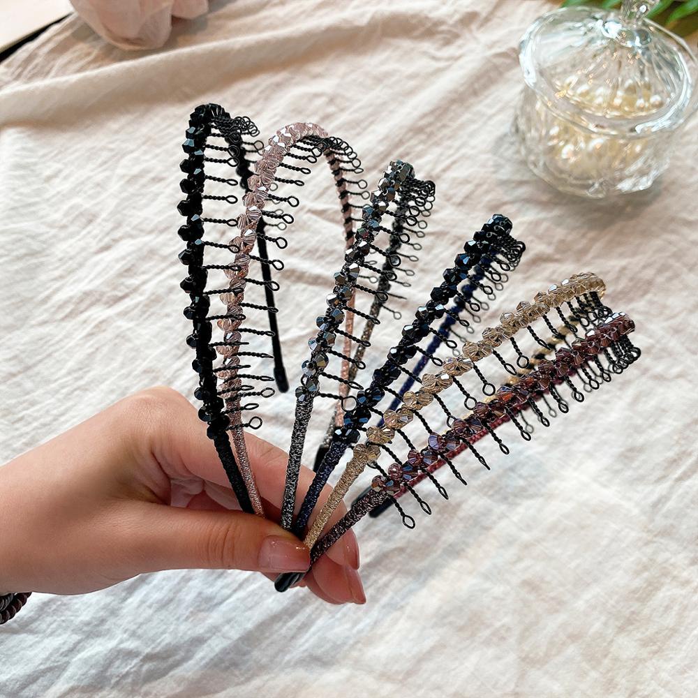 Băng Đô Đính Hạt Pha Lê Nhiều Màu Phong Cách Nhật Hàn Thời Trang Cho Nữ