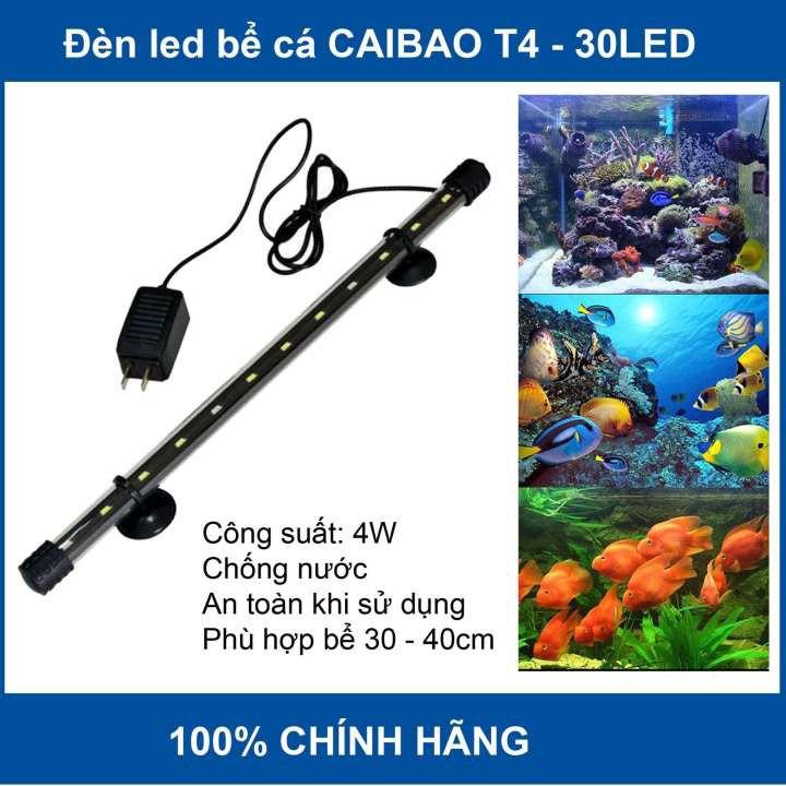 🐬 Đèn led caibao T4 30led cho bể cá cảnh cỡ 30-40cm🐬