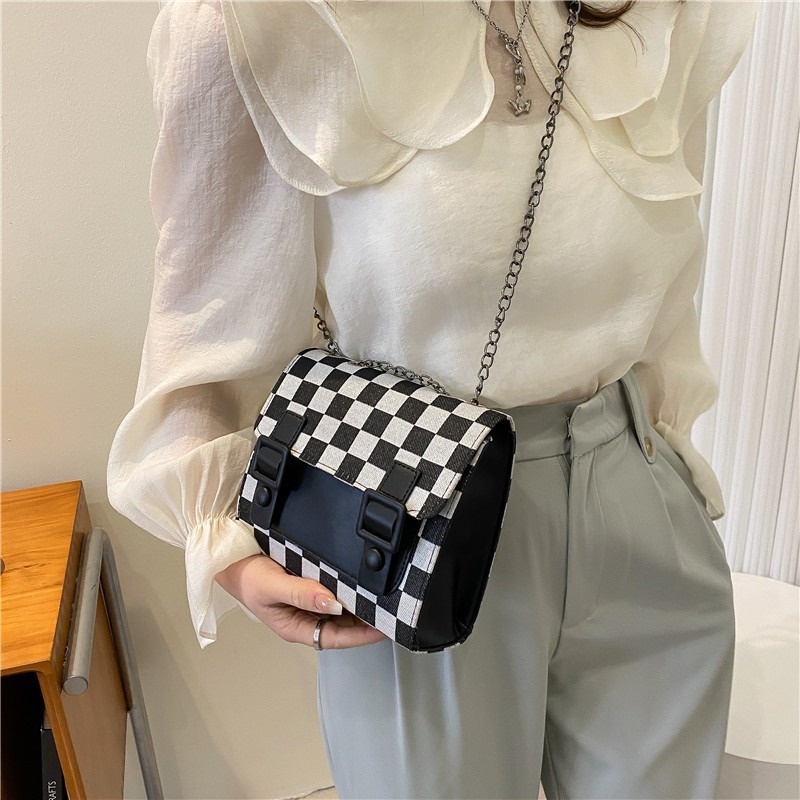 Túi Đeo Chéo Vai Hình Vuông Nhỏ Phong Cách Hàn Quốc Cổ Điển NB00324