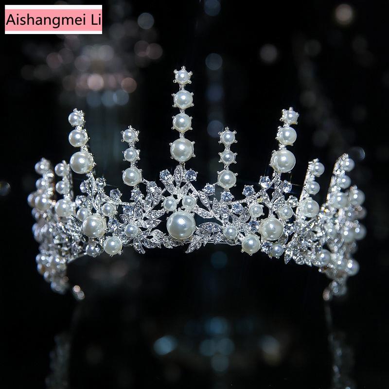 Cài Tóc Hình Vương Miện Đính Đá Sang Trọng Cho Cô Dâu