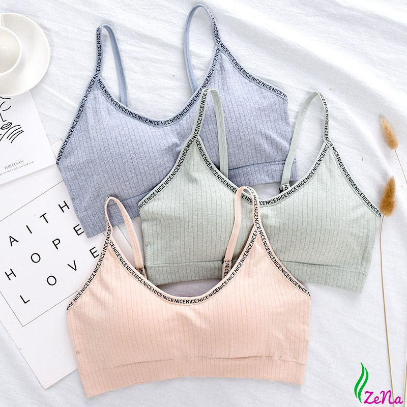Áo Bra Tập Gym Yoga Cotton Tăm Viền Chữ Cao Cấp ZENA 045 | BigBuy360 - bigbuy360.vn