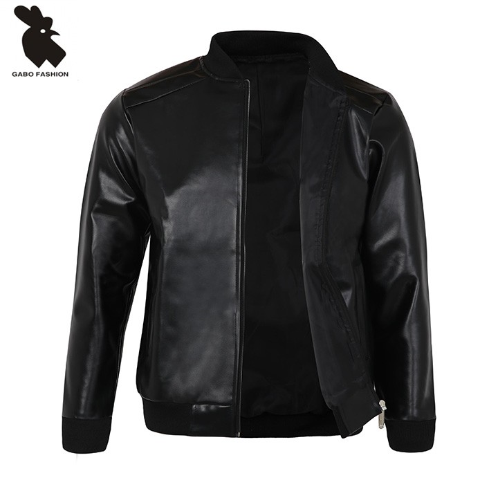 Áo khoác da nam lót dù bomber cao cấp Gabo Fashion AKD066 | BigBuy360 - bigbuy360.vn