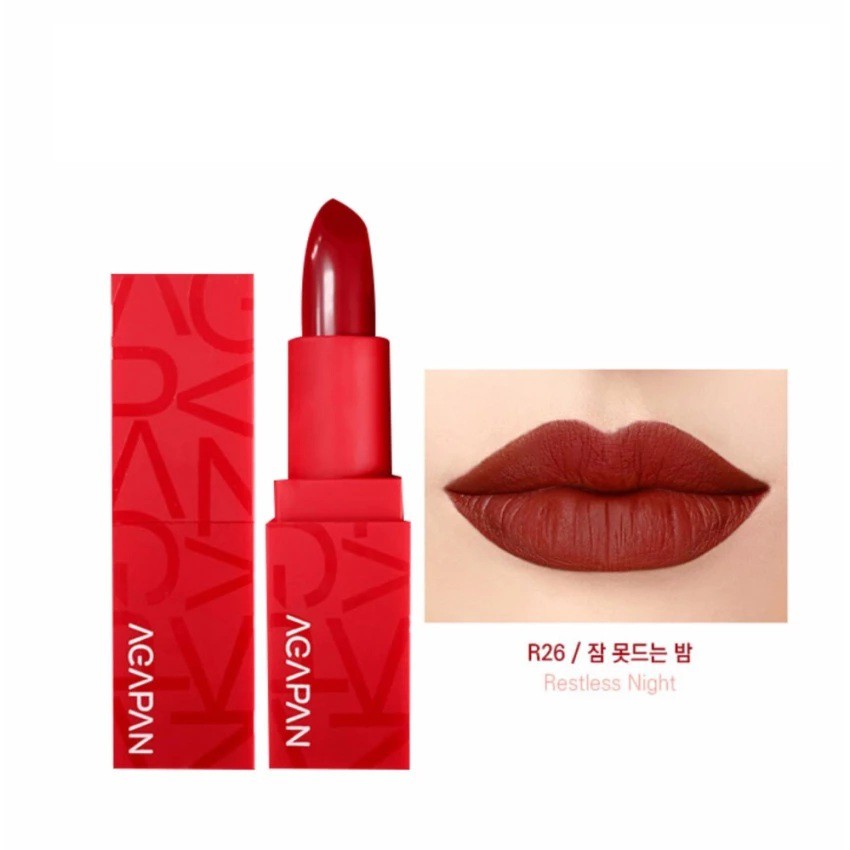 [Phiên Bản Giới Hạn] Son Thỏi Lì Agapan Pit A Pat Matte Red Limited Edition