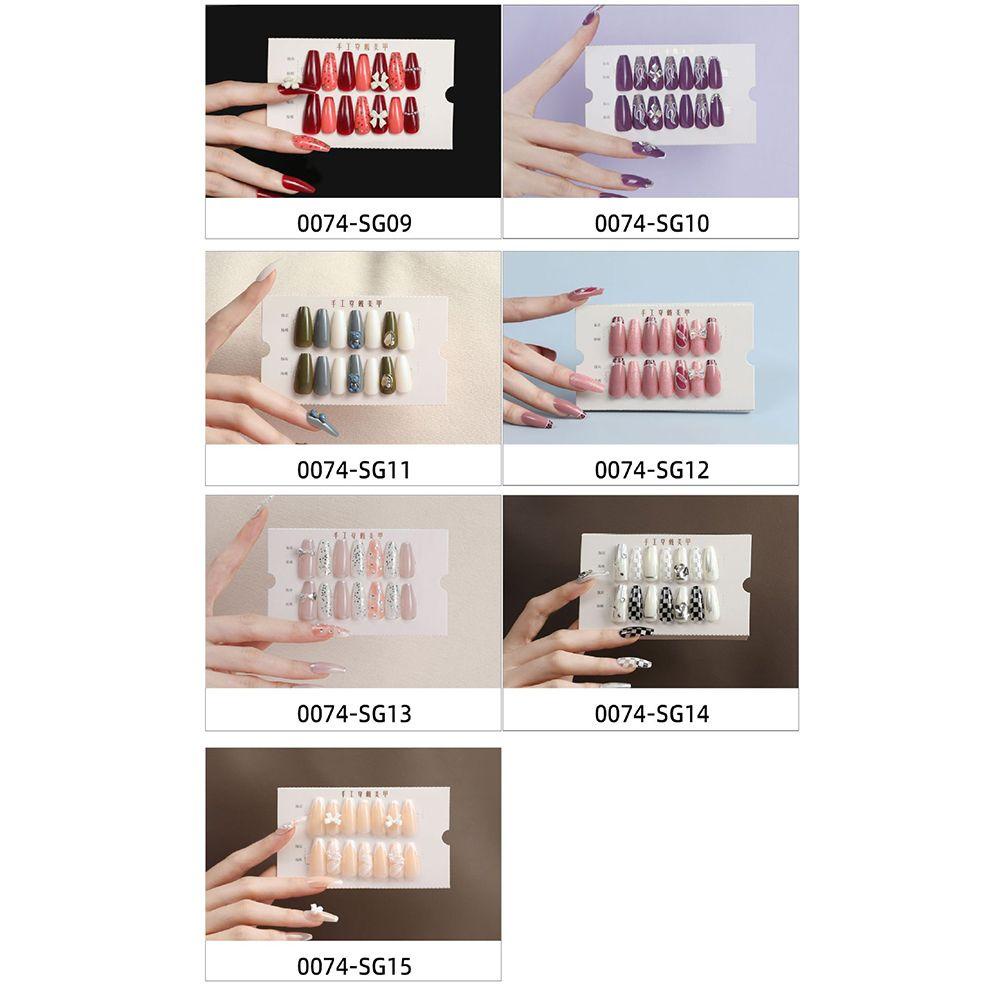 Bộ 30 Móng Tay Giả Che Phủ Toàn Diện Chất Lượng Cao