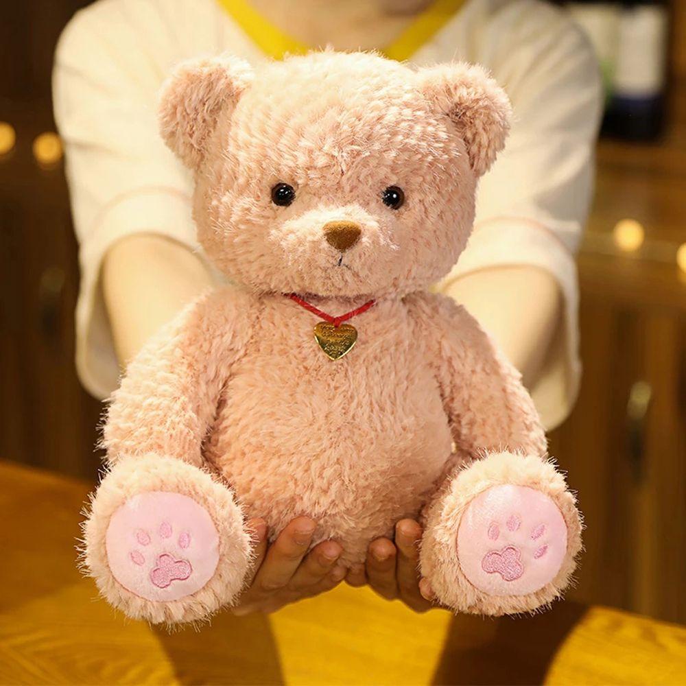REBUY1 Đồ chơi nhồi bông Hình Gấu Teddy Mềm Mại Dễ Thương