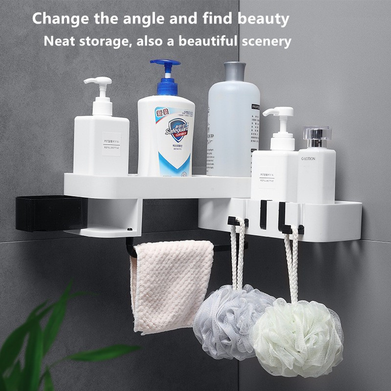 OUSUWO Kitchen rack multi-function bathroom corner storage