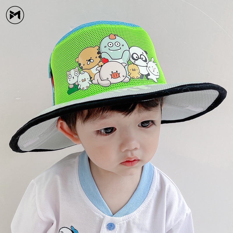 Nón Cao Bồi Chống Nắng Gấp Gọn Phối Lưới Thời Trang Mới Cho Bé 2022