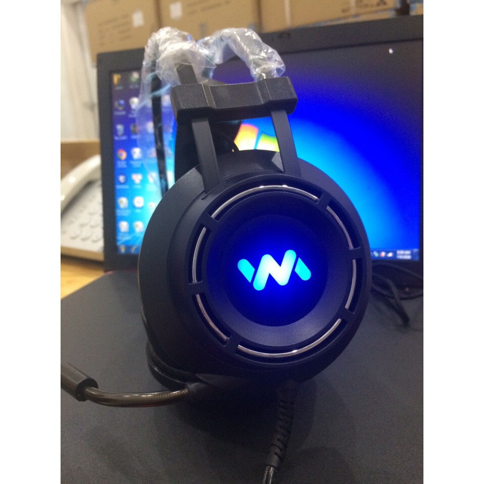 Tai Nghe Wangming 9800 Đen Âm Thanh 7.1 Jack USB - Tai Nghe Gaming Có Led | BigBuy360 - bigbuy360.vn