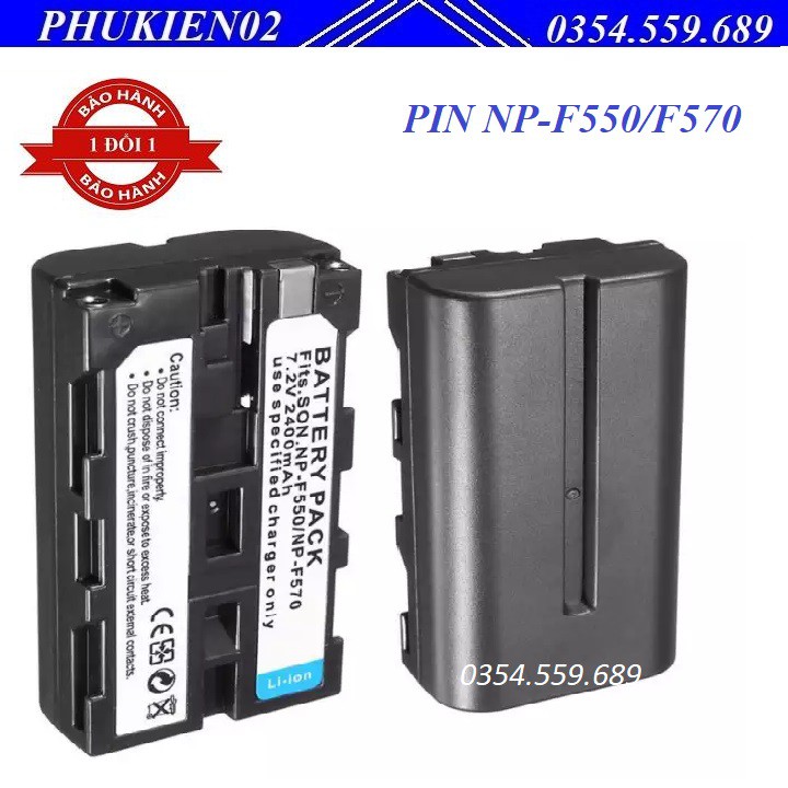 Pin sạc cho máy quay phim Sony NP-F550/F570 2400mAh CCD-TR CCD-TRV CCD-SC - Hàng công ty nhập khẩu và phân phối