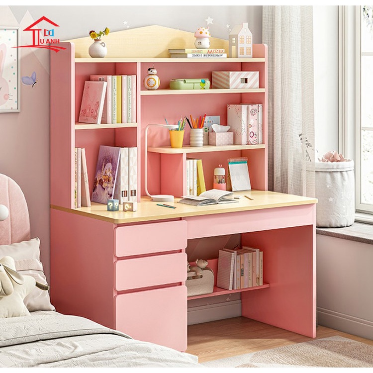 Bàn học cho bé cấp 1 có giá sách BH58A