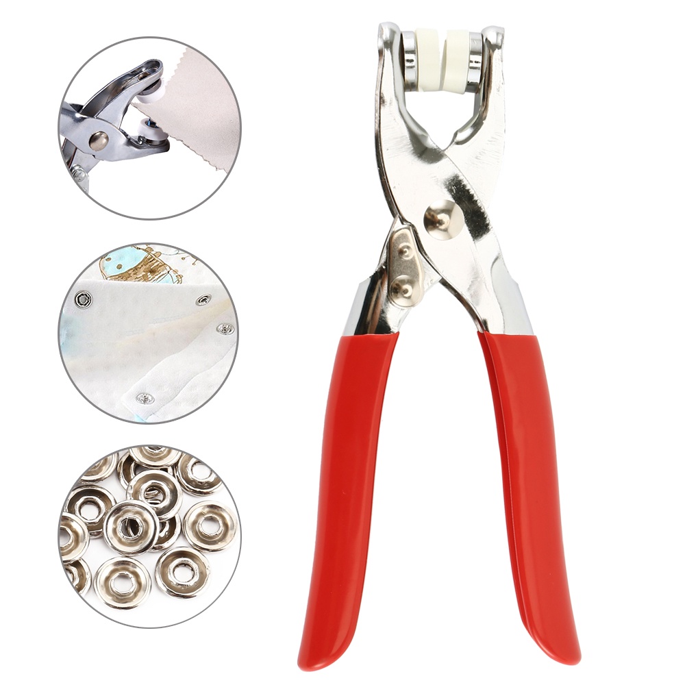 1 Kìm Bấm Đinh Tán Cầm Tay 9.5mm Cho Quần Áo / Giày Dép
