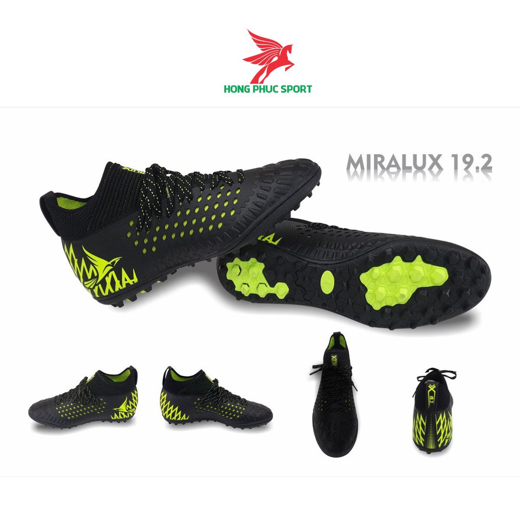 Giày đá bóng cổ cao sân cỏ nhân tạo giày chính hãng Mira Lux 19.2 mẫu mới 2020 full hộp