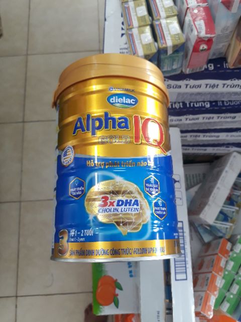 Sữa bột Alpha gold IQ 3 900g mẫu mới nhất