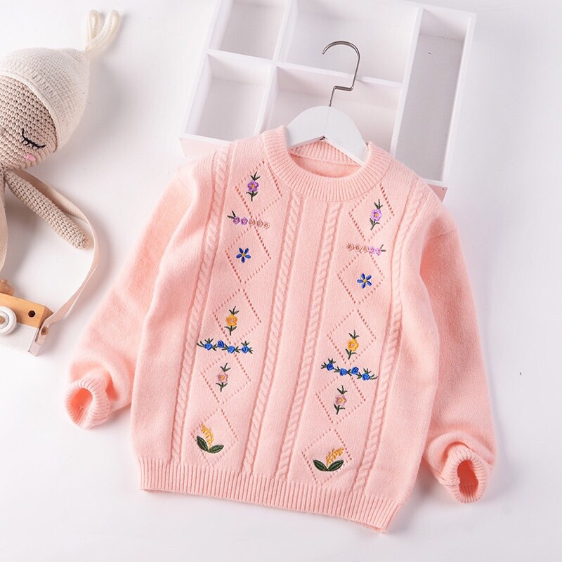 Áo len bé gái 22-60kg