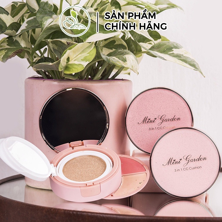 Phấn Nước Mini Garden 3 In 1 CC Cushion SPF 40+ PA+++ ( 1 lõi x 12g) PV991